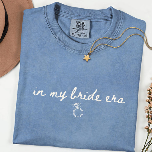 Comfort Colors® Bride Era Shirt, In My Bridal Era Tee, Bridesmaid Proposal Gift, Maid of Honor Shirt, Getting Ready Bridal Party Outfit