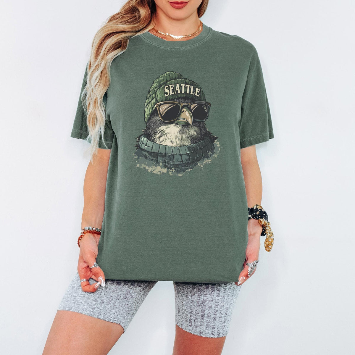Seattle Football Fun Shirt, Mascot Graphic Tee, Comfort Colors® Unisex Sports T Shirt