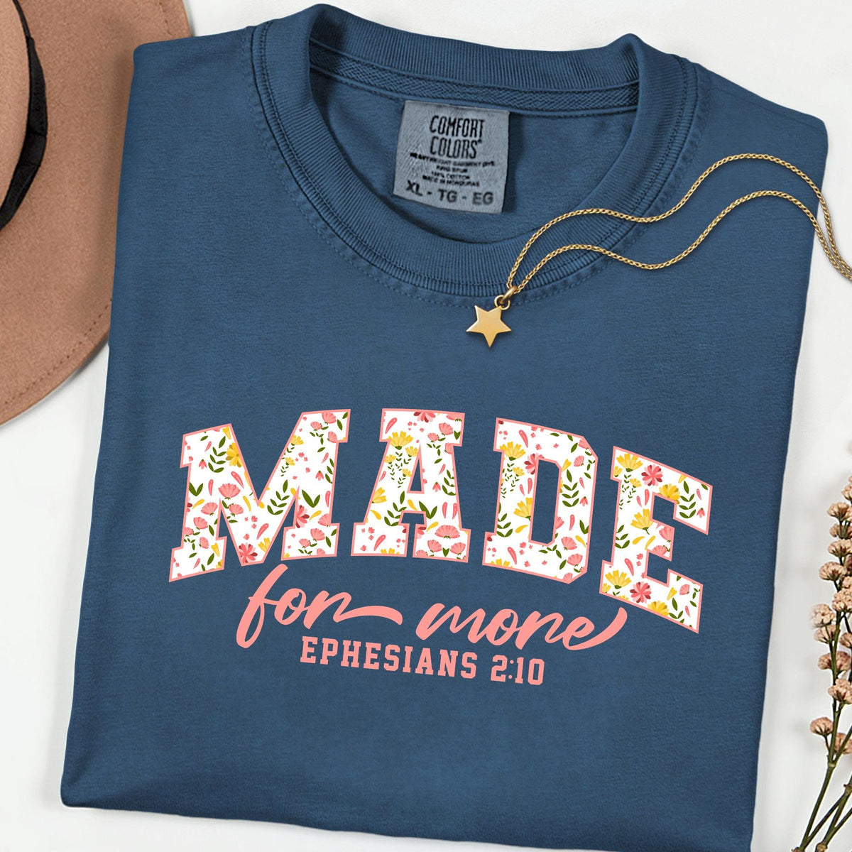 Comfort Colors® Bible Verse Shirt, Love and Grace Christian Tee, Inspirational Jesus Church Top, Faith Based Clothing Gift