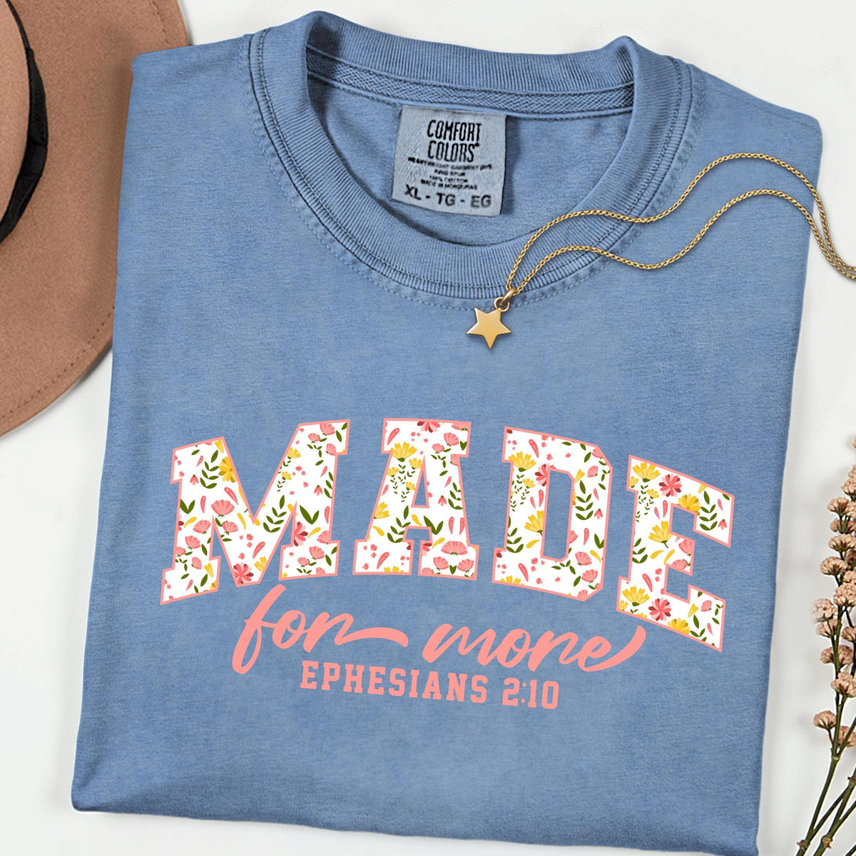 Comfort Colors® Bible Verse Shirt, Love and Grace Christian Tee, Inspirational Jesus Church Top, Faith Based Clothing Gift