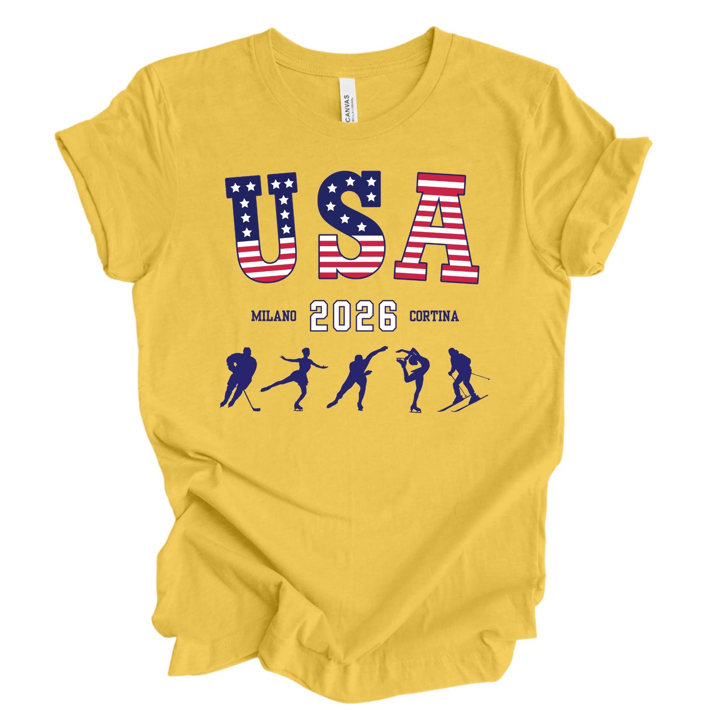 USA Milano Cortina 2026 Shirt, Winter Game Shirts, USA Support Tee