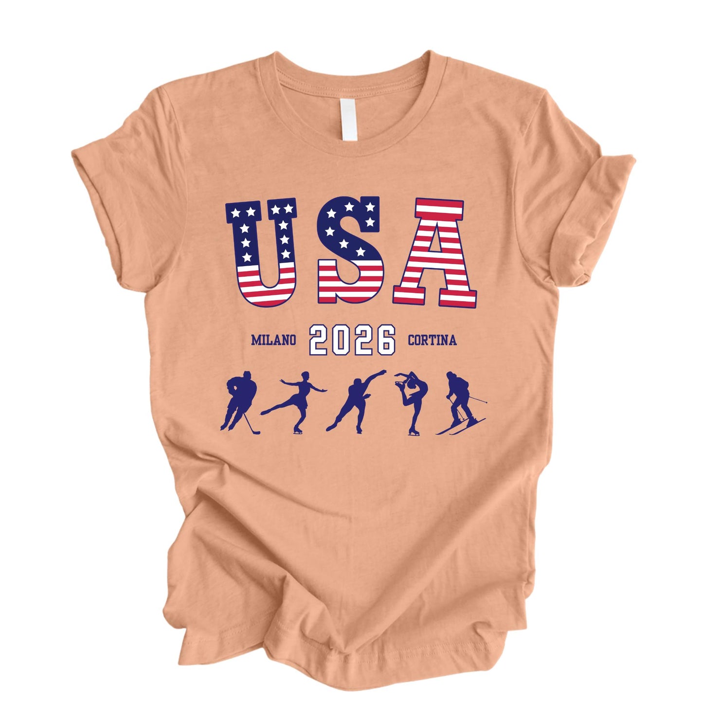 USA Milano Cortina 2026 Shirt, Winter Game Shirts, USA Support Tee