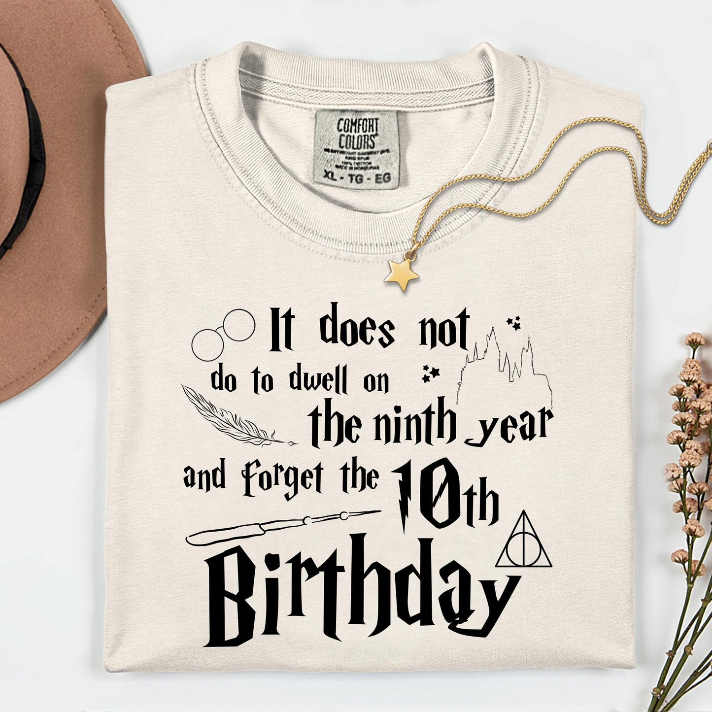 Custom Comfort Colors® Wizard Birthday Shirt: Personalized Bday Party Tee