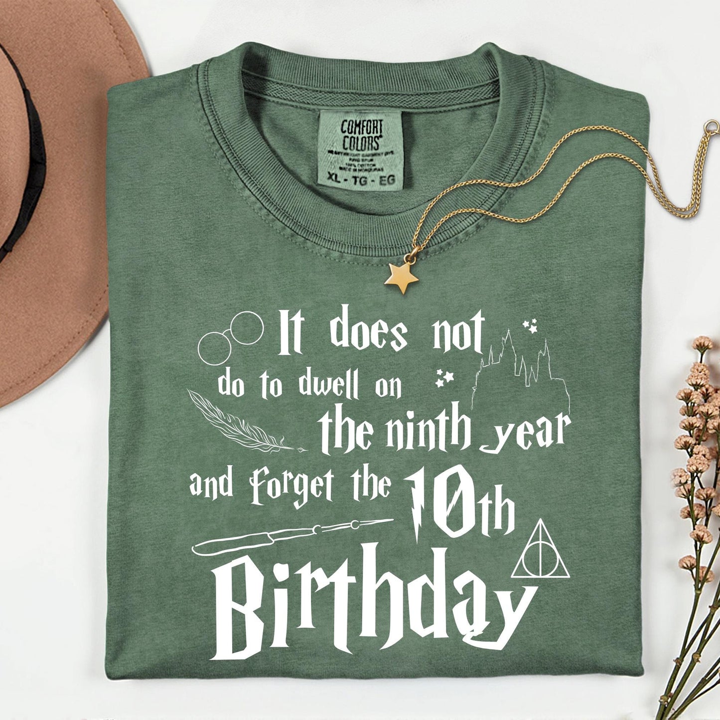 Custom Comfort Colors® Wizard Birthday Shirt: Personalized Bday Party Tee