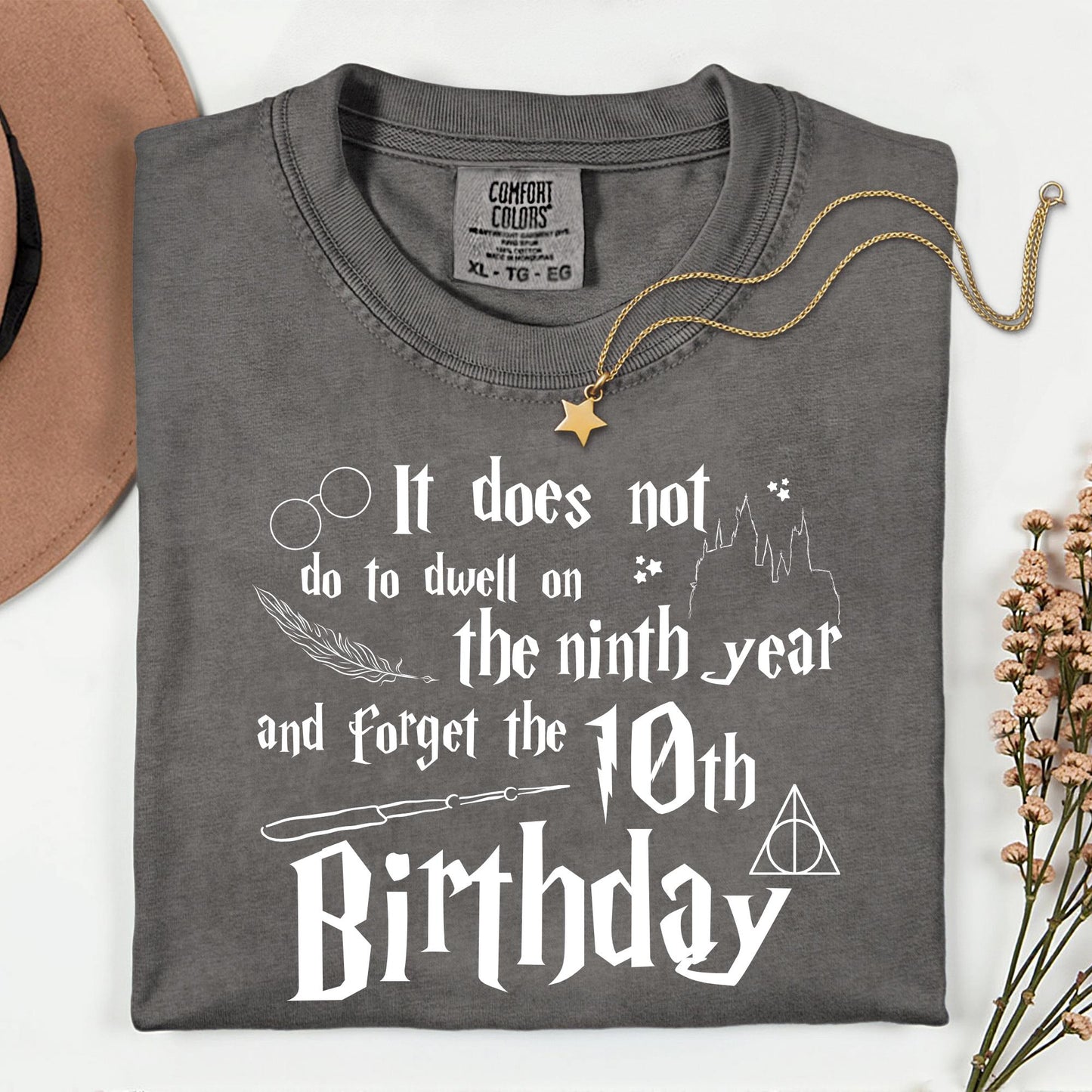 Custom Comfort Colors® Wizard Birthday Shirt: Personalized Bday Party Tee