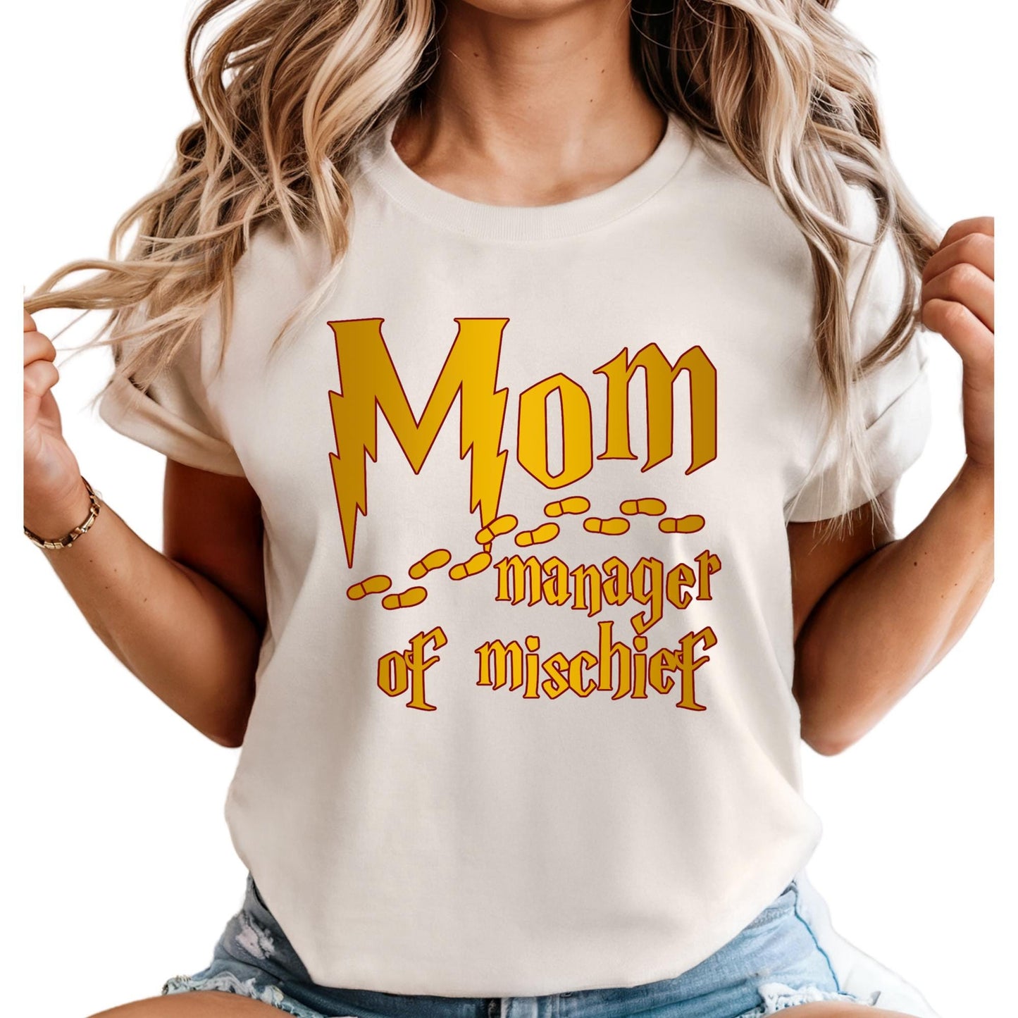 Manager of Mischief Comfort Colors® Funny Mom Shirt, Wizard Mom Tee Mothers Day Gift