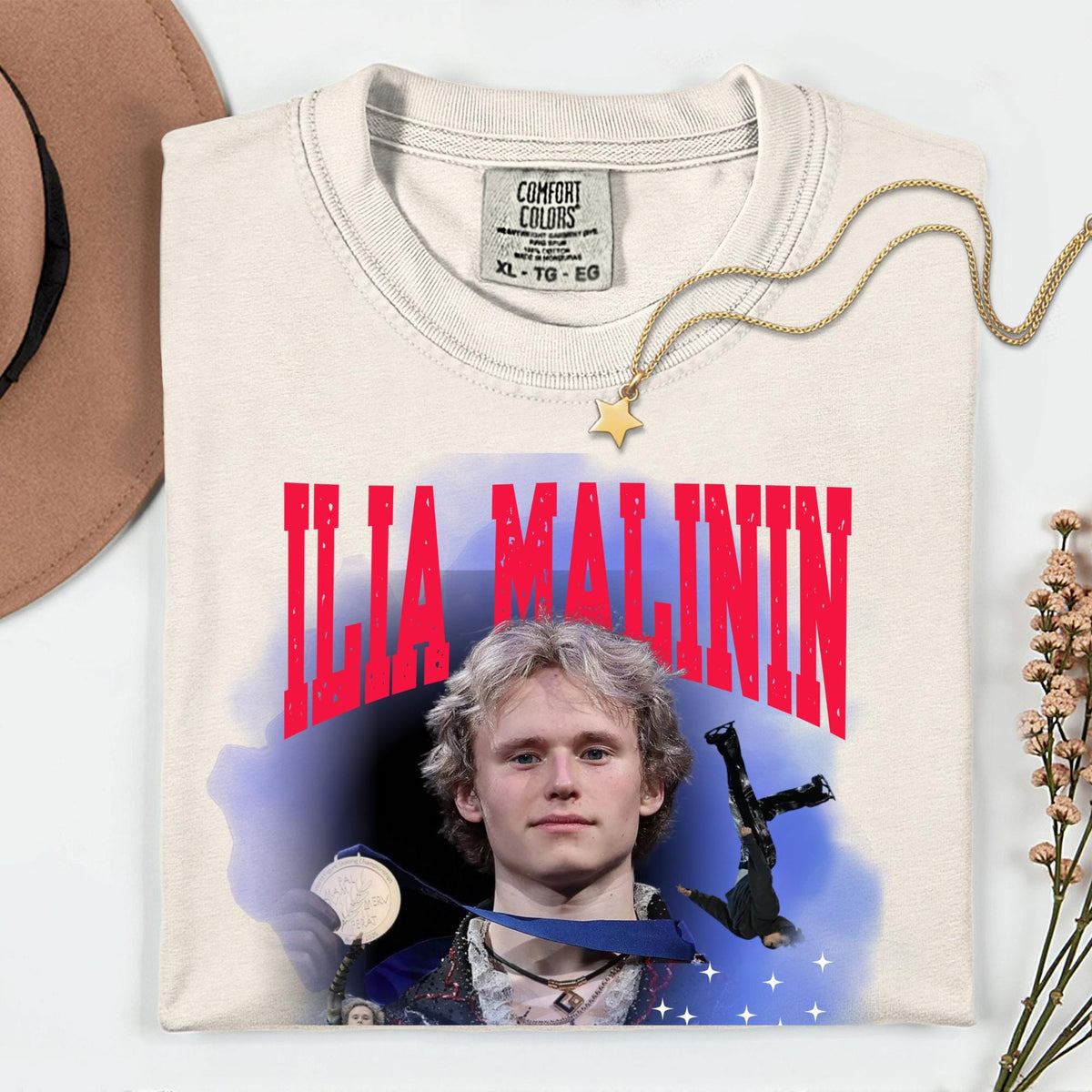 Comfort Colors® Ilia Malinin Shirt – Quad Jump Legend Ice Skating Fan Tee
