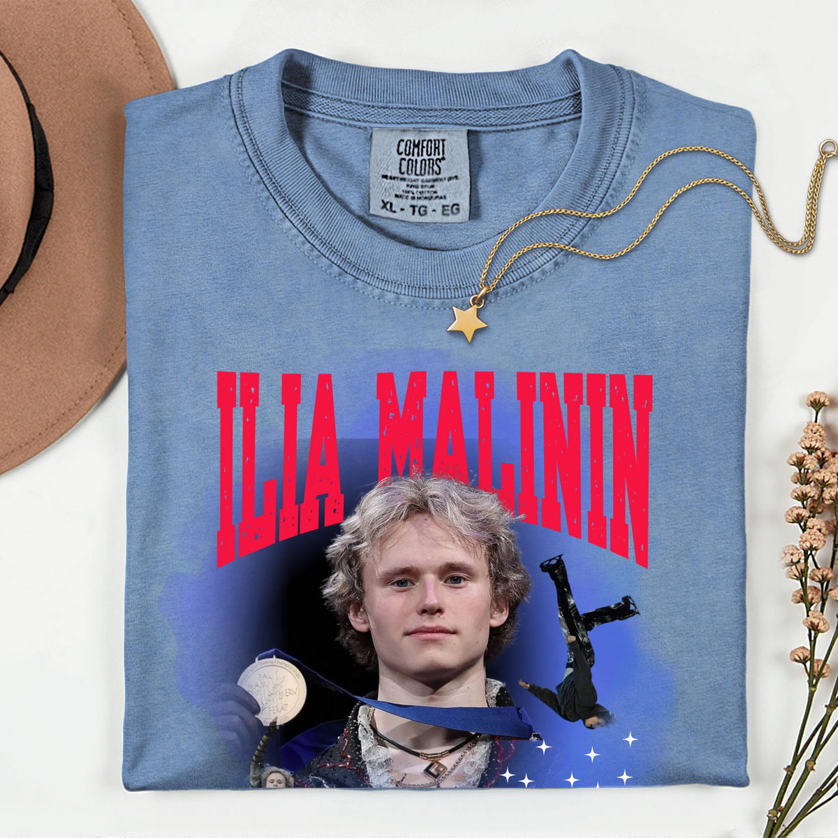 Comfort Colors® Ilia Malinin Shirt – Quad Jump Legend Ice Skating Fan Tee