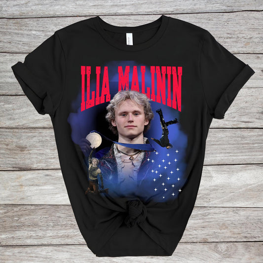 Ilia Malinin Figure Skating Graphic Tee, Ice Skating Fan Apparel