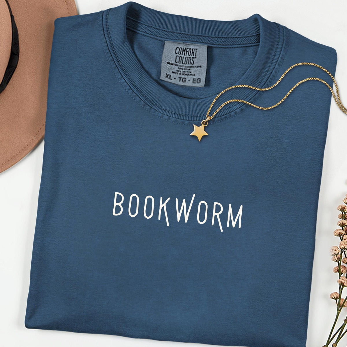 Cozy Bookworm Comfort Colors® Tee, Reading Lover Shirt, Librarian Outfit, Book Club Apparel, Teacher Reading Gift