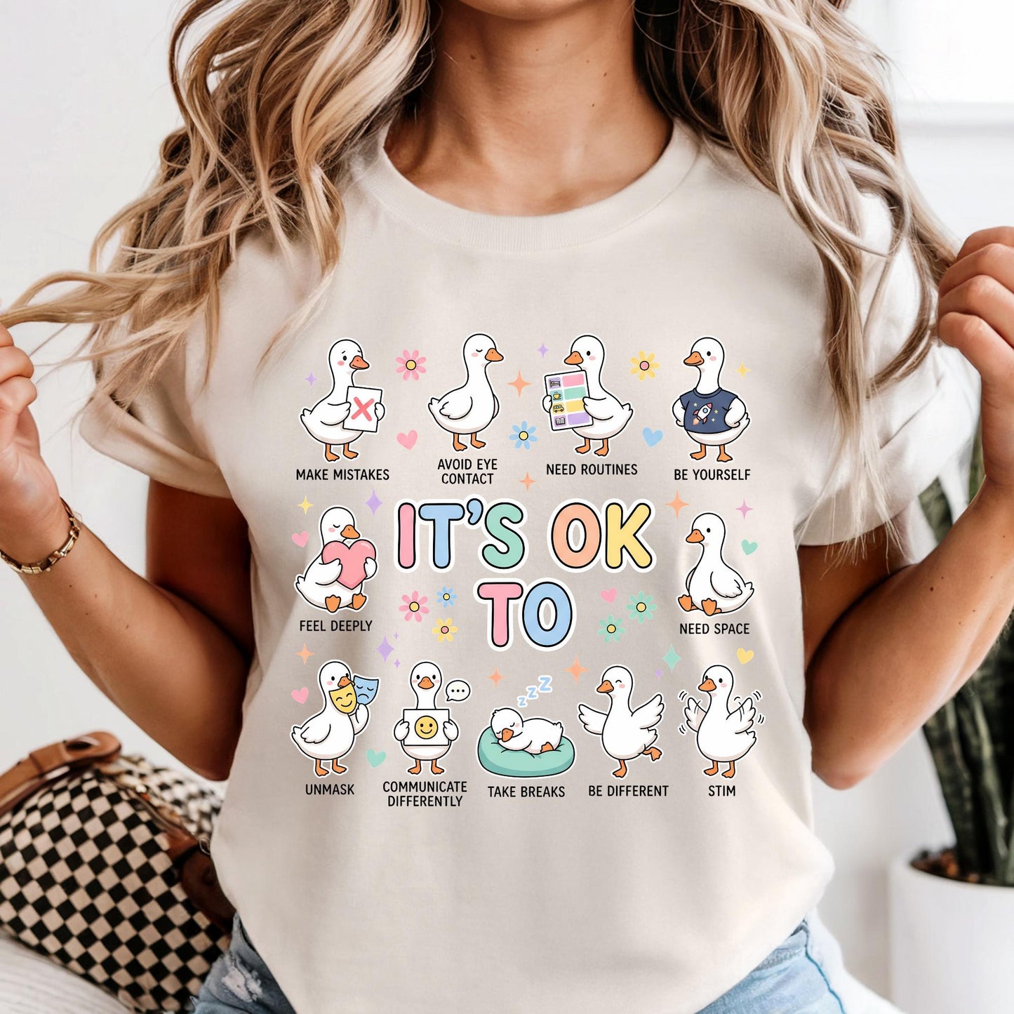 Comfort Colors® It's Okay to Silly Goose Shirt, Gift for Autism Teacher Shirt, Inclusion Shirts, Sped Team Silly Goose Tee