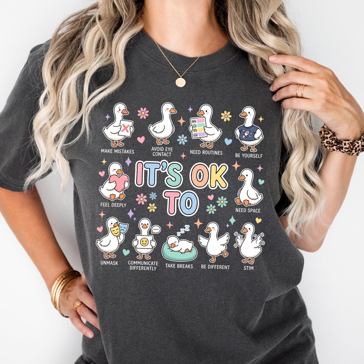 Comfort Colors® It's Okay to Silly Goose Shirt, Gift for Autism Teacher Shirt, Inclusion Shirts, Sped Team Silly Goose Tee