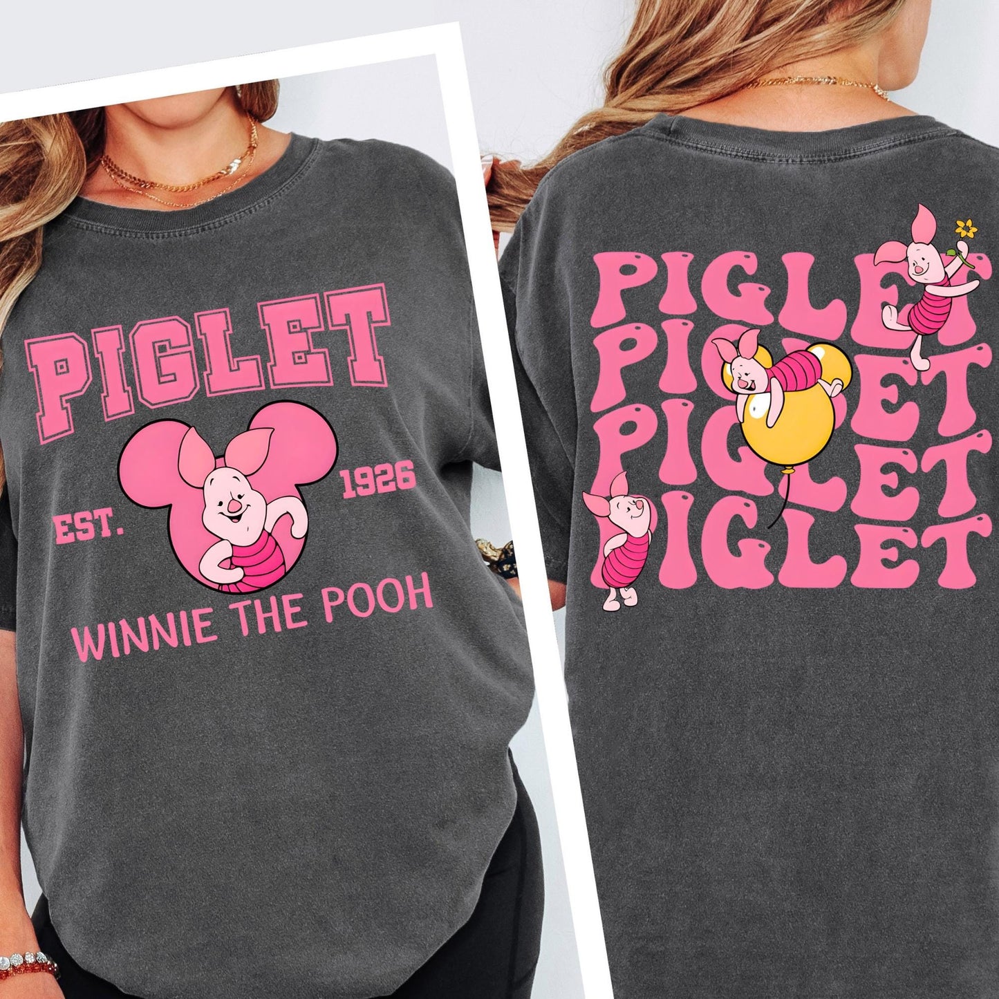 Comfort Colors® Retro Winnie The Pooh Shirt, Custom Disney Pooh Front Back Matching Shirt, Disneyland Trip 2026 Shirt