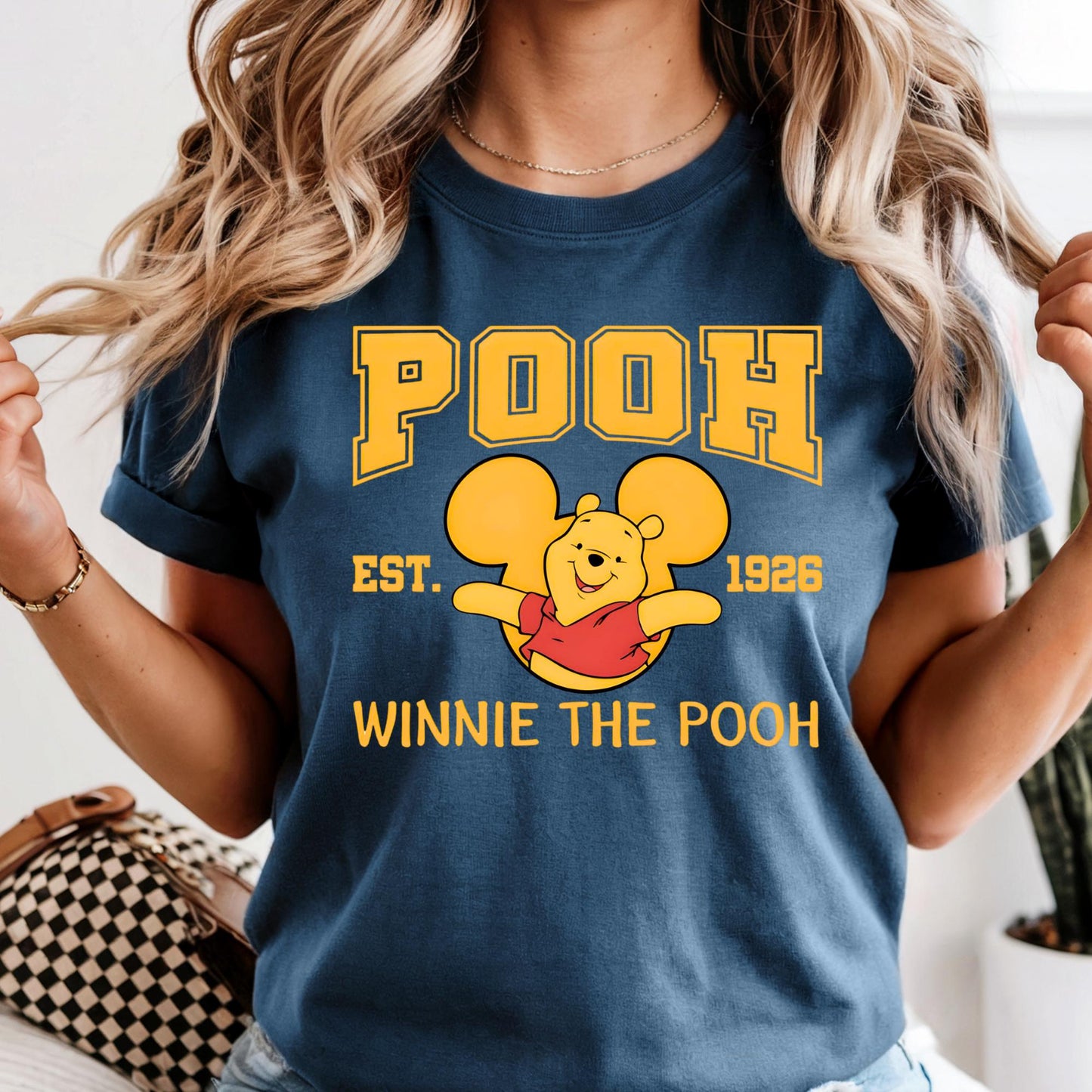 Comfort Colors® Retro Winnie The Pooh Shirt, Custom Disney Pooh Front Back Matching Shirt, Disneyland Trip 2026 Shirt