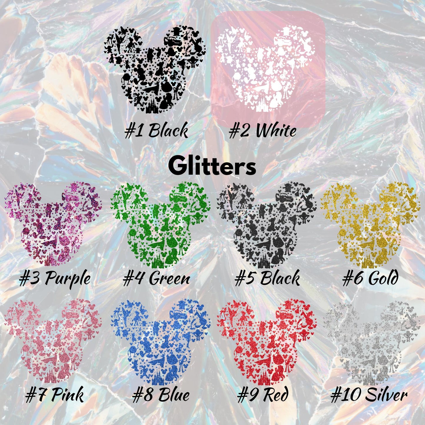 Disney Shirt, Glitter Look Mickey Mouse Silhouette Shirt, Disneyland Shirt, Disneyland Vacation T-Shirt, Family Disney Shirt
