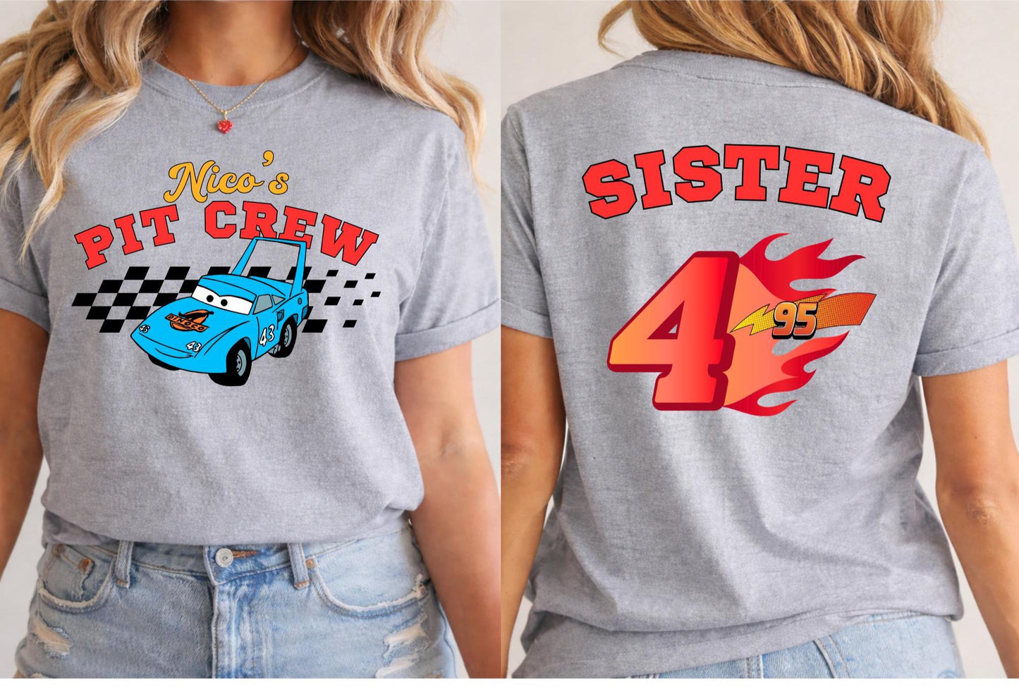 Disney Cars Birthday T-shirt, McQueen Birthday Boy Tee, Pixar Pit Crew Shirts, Lightning Birthday Family Gift, Racing Car Birthday Trip