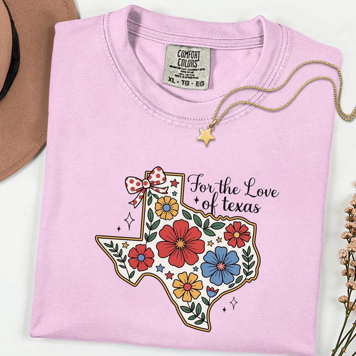 Texas Floral Map Shirt, Vintage Western State Pride Tee,Comfort Colors® Cowgirl Country Graphic Top, Texas Lover Gift