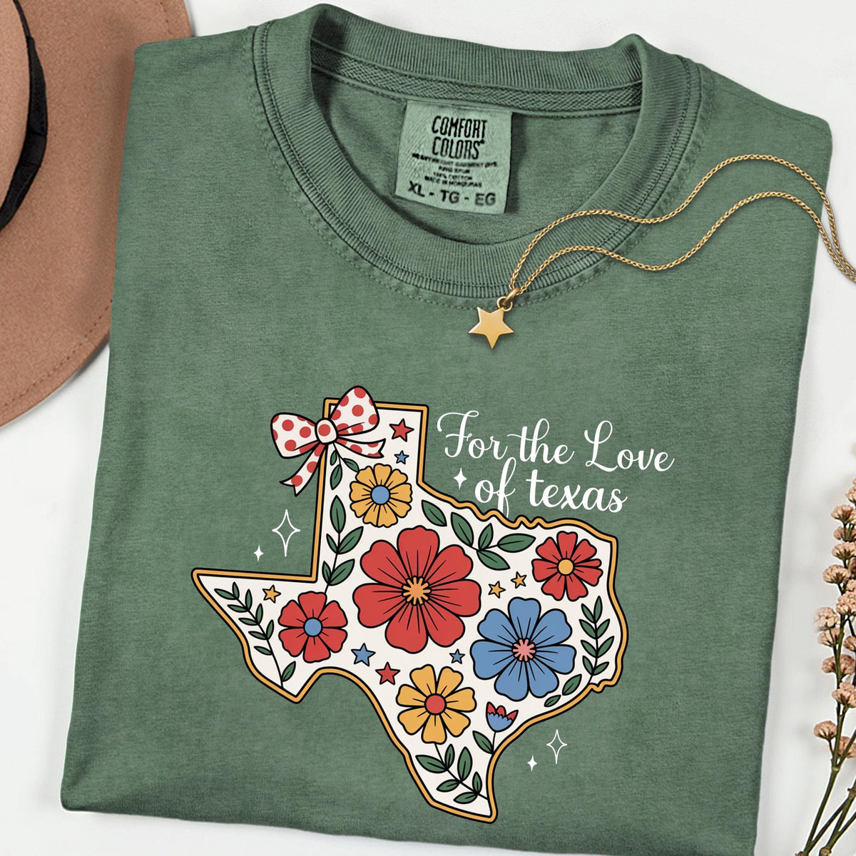 Texas Floral Map Shirt, Vintage Western State Pride Tee,Comfort Colors® Cowgirl Country Graphic Top, Texas Lover Gift