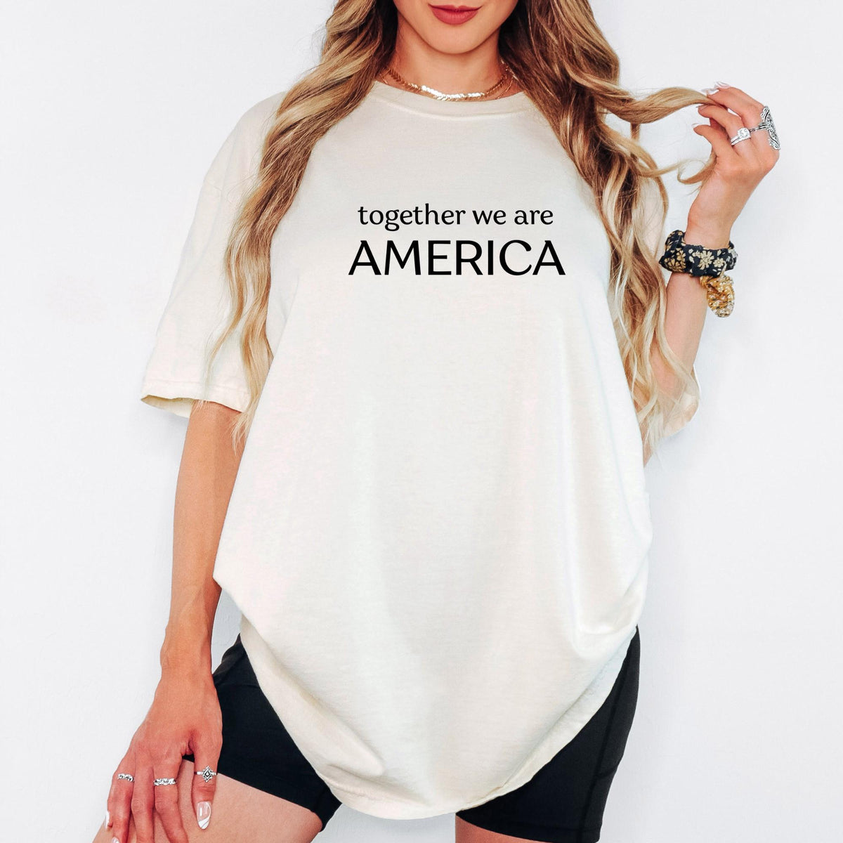Comfort Colors® Together We Are America Shirt, Inclusive Equality Tee, Freedom & Human Rights Protest Top, Immigrants Rights Gift