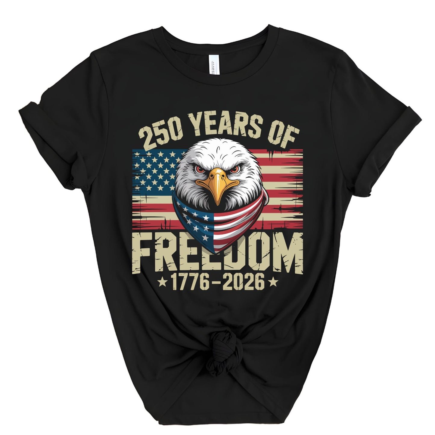250 Years of America Shirt, America 250th Anniversary Shirt 1776-2026, Patriotic Eagle American Flag Shirt, Semiquincentennial Gift