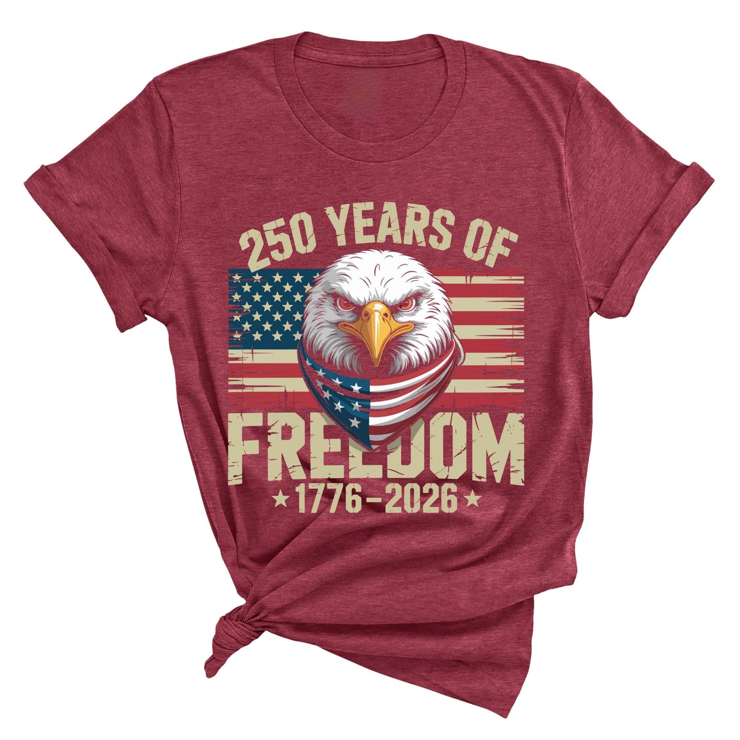 250 Years of America Shirt, America 250th Anniversary Shirt 1776-2026, Patriotic Eagle American Flag Shirt, Semiquincentennial Gift