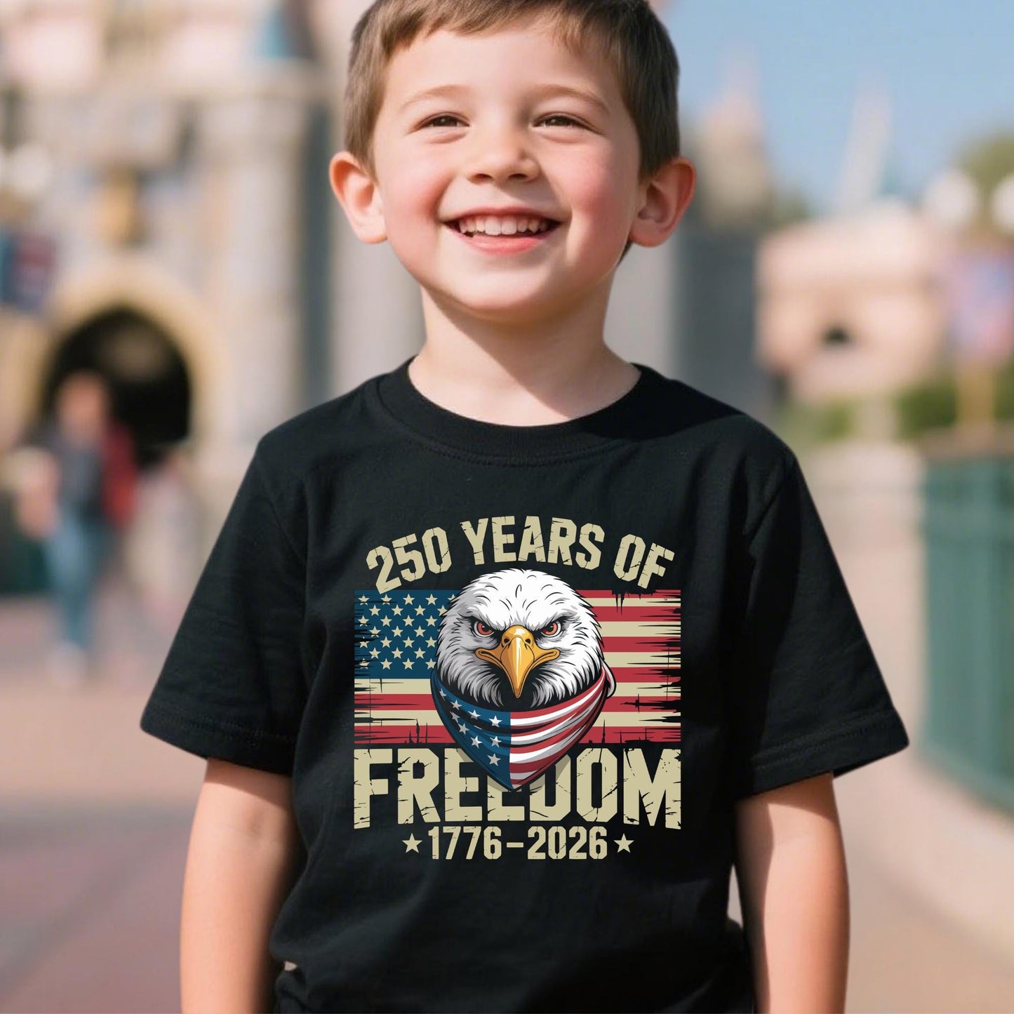250 Years of America Shirt, America 250th Anniversary Shirt 1776-2026, Patriotic Eagle American Flag Shirt, Semiquincentennial Gift