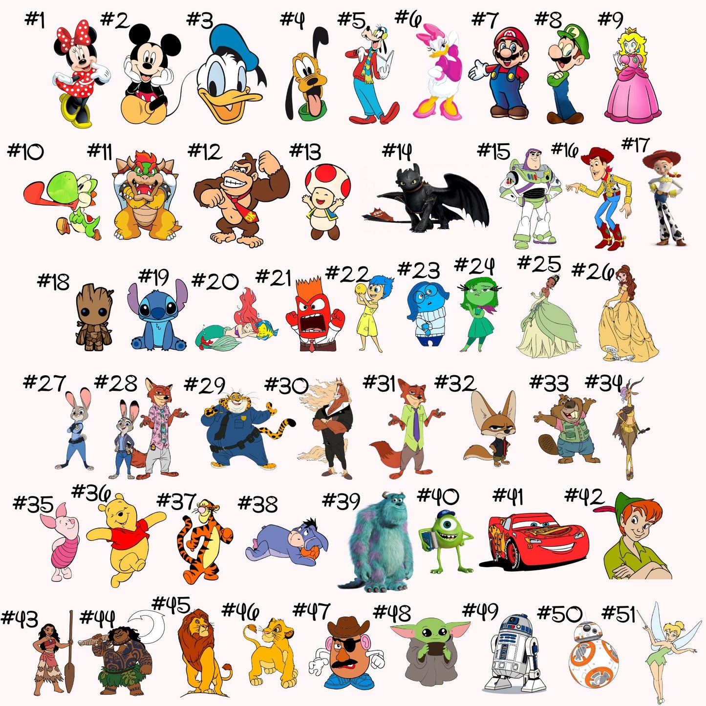 Comfort Colors® Custom Disney All Characters Shirt, Disney Trip 2026 Shirts, Disneyworld Shirts Disney Tees