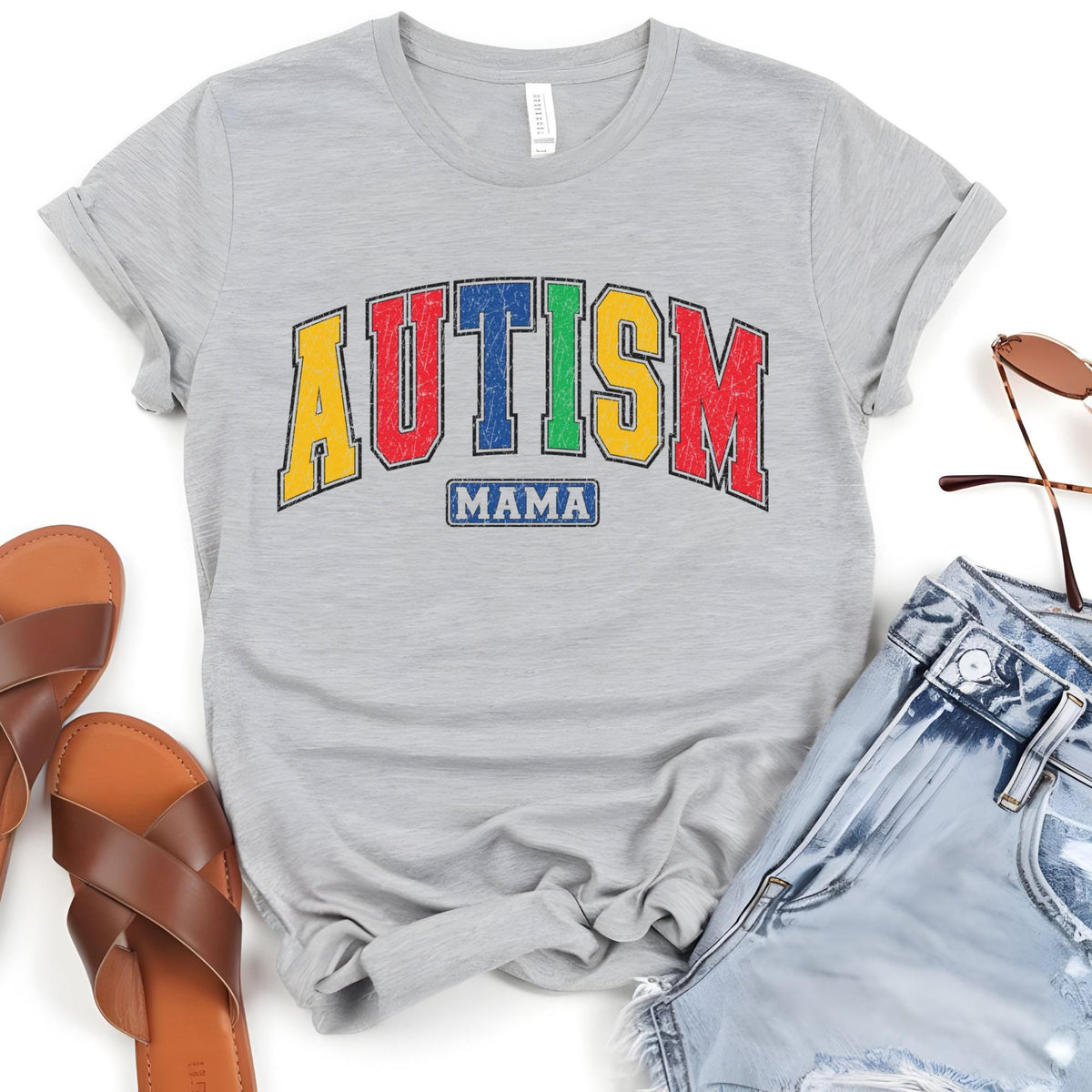 Autism Mama Autism Awareness Neurodiversity T-Shirt