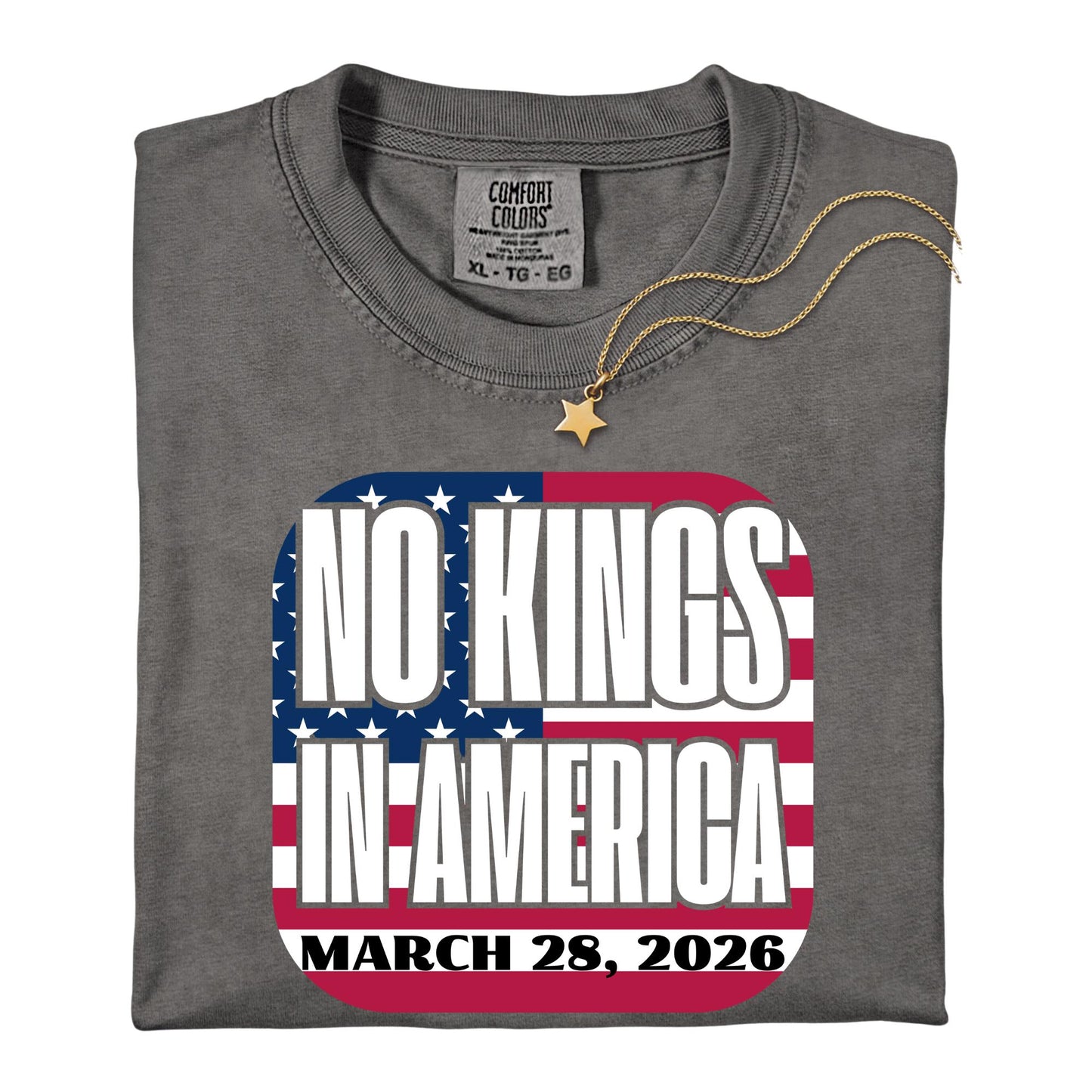 No Kings in America March 28 2026 Shirt Democracy Protest Tee