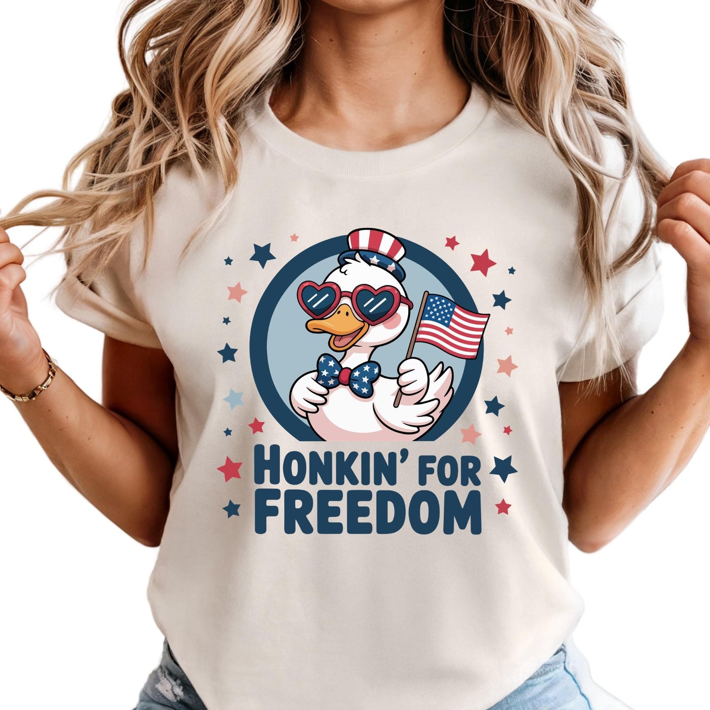 Honkin For Freedom Shirt Comfort Colors® Funny 4th of July T-shirt