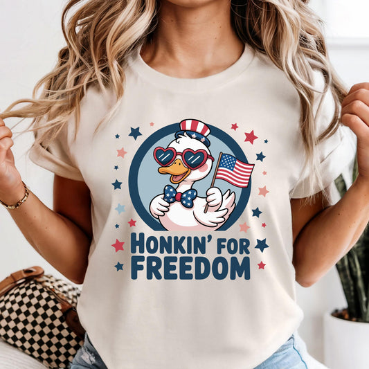 Honkin For Freedom Shirt Comfort Colors® Funny 4th of July T-shirt
