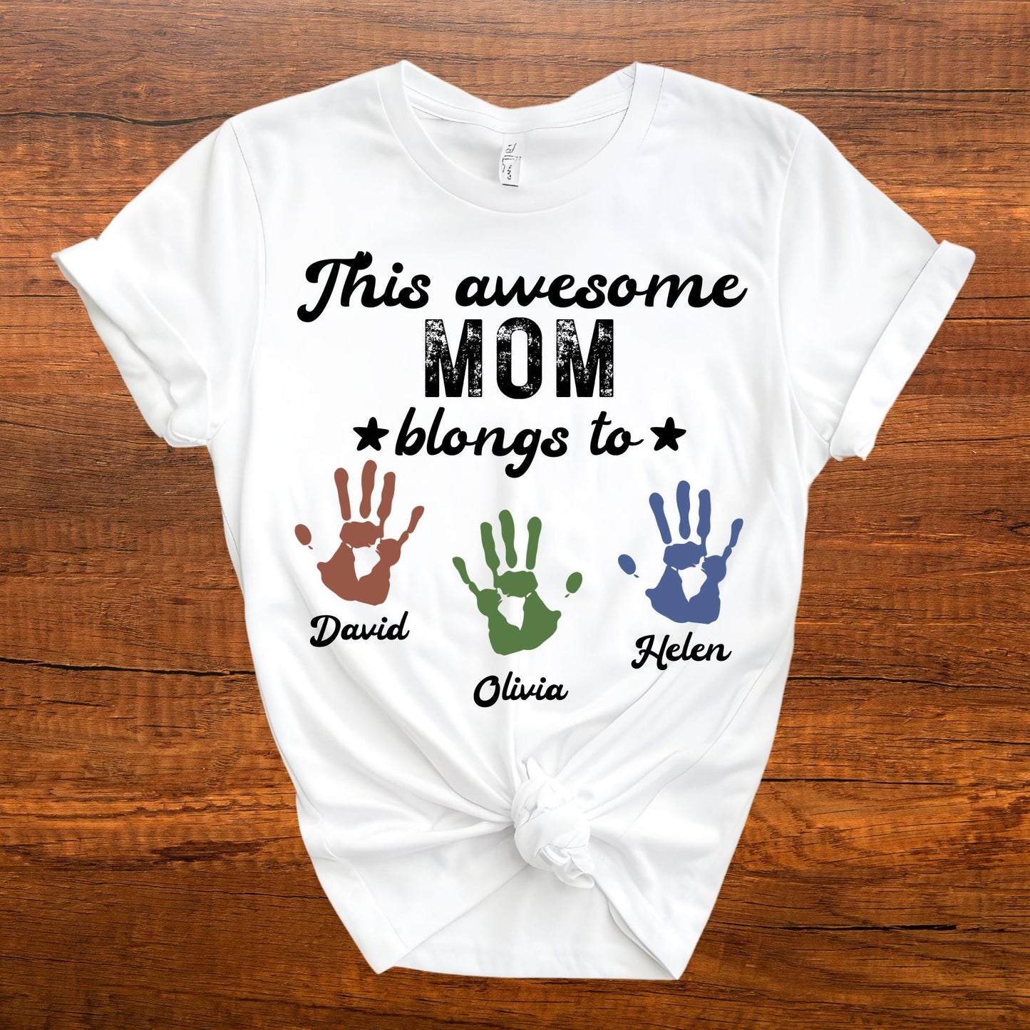 Personalized Mom | Gigi Shirt With Kids Names – Custom Names Tee, Mothers Day Gift, Family Shirt, Gigi Mom T-Shirt