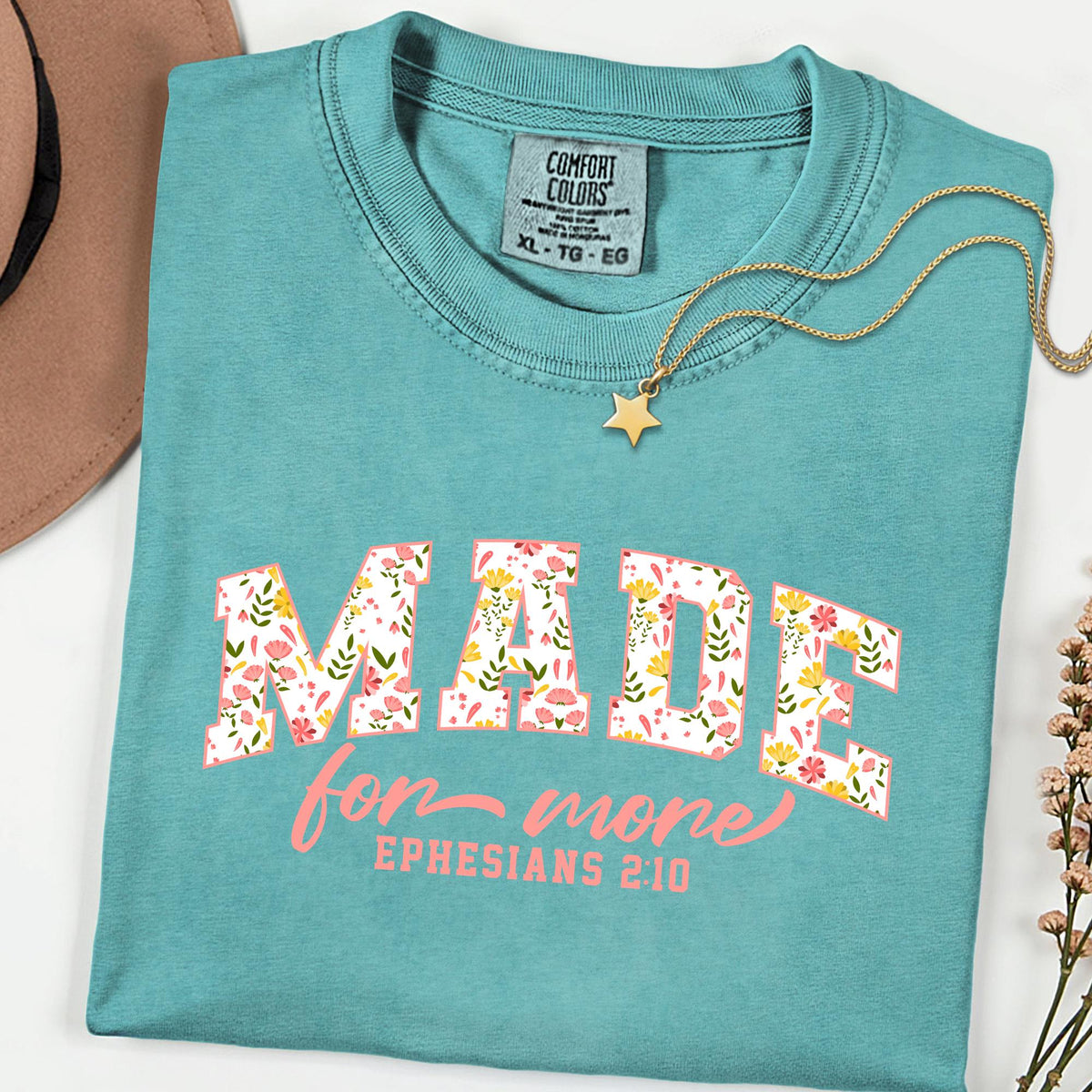 Comfort Colors® Bible Verse Shirt, Love and Grace Christian Tee, Inspirational Jesus Church Top, Faith Based Clothing Gift