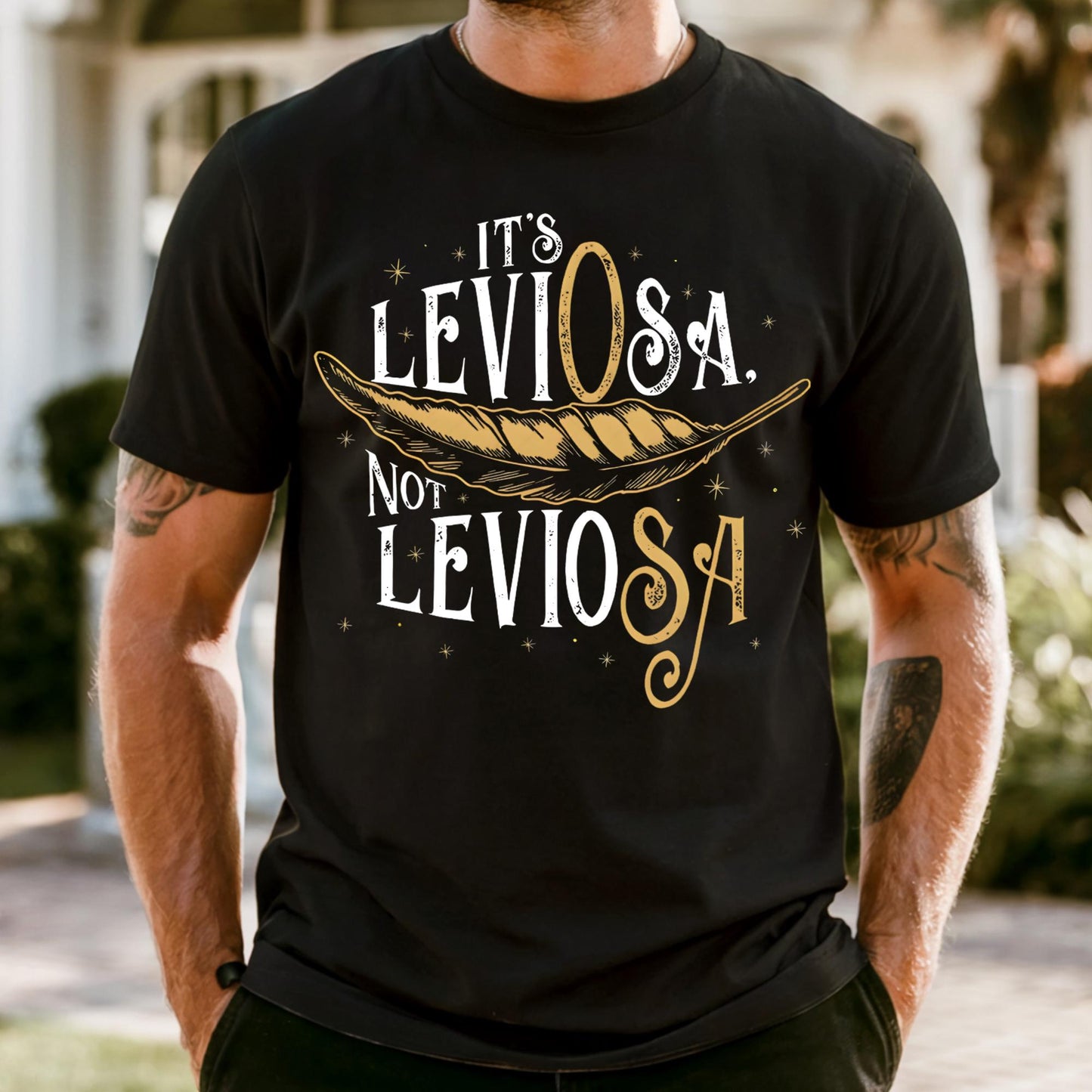 Comfort Colors® Magical Book Shirt, Its Leviosa Magic Feather Shirt - Wizard Fur Tee