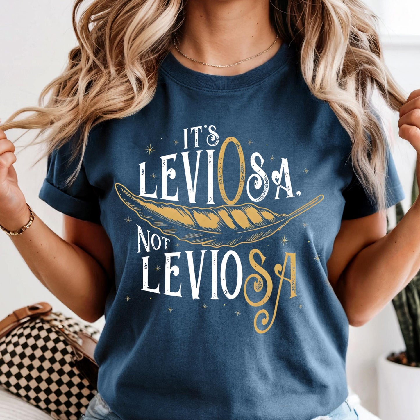 Comfort Colors® Magical Book Shirt, Its Leviosa Magic Feather Shirt - Wizard Fur Tee