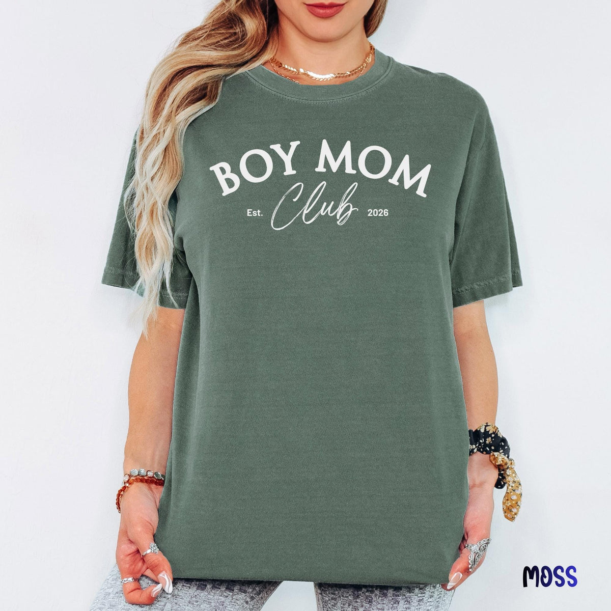 Boy Mom Club Shirt, Comfort Colors® Trendy Mama Tee, Mom of Boys Graphic T-Shirt, Cute Boy Mama Shirt, Gift for Mom
