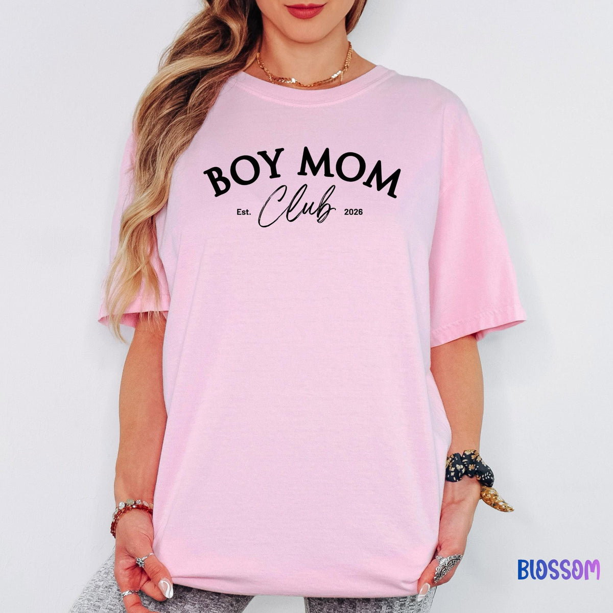 Boy Mom Club Shirt, Comfort Colors® Trendy Mama Tee, Mom of Boys Graphic T-Shirt, Cute Boy Mama Shirt, Gift for Mom