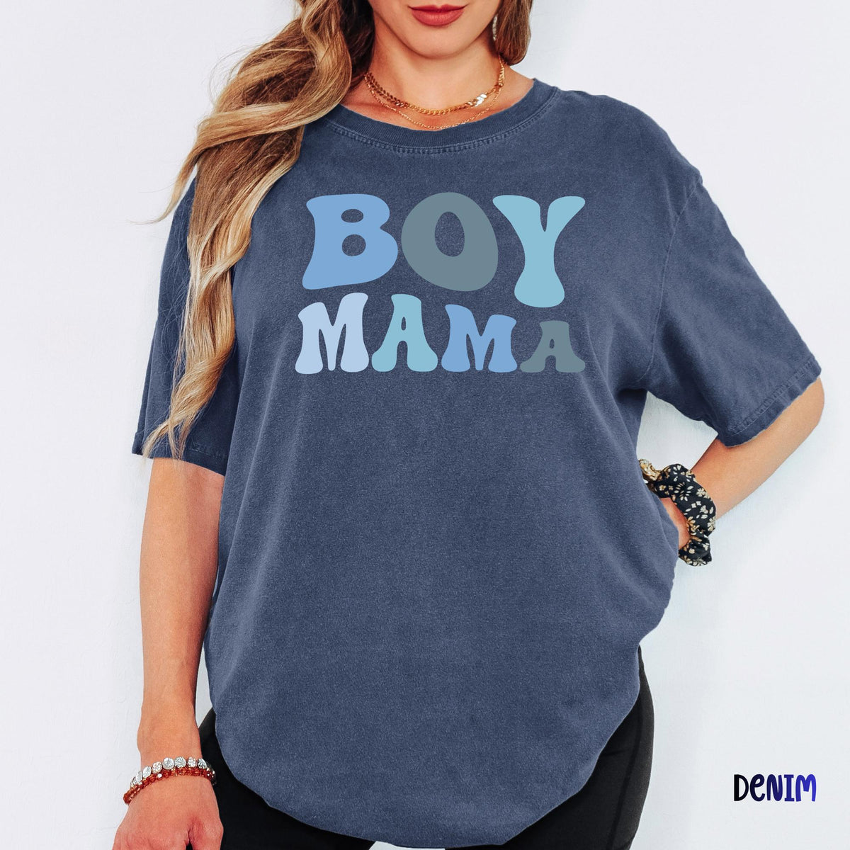 Mama Of Boys Inspired Comfort Colors® Tee, Cute Motherhood Shirt, Mom Life Graphic T-Shirt, Everyday Mama Outfit