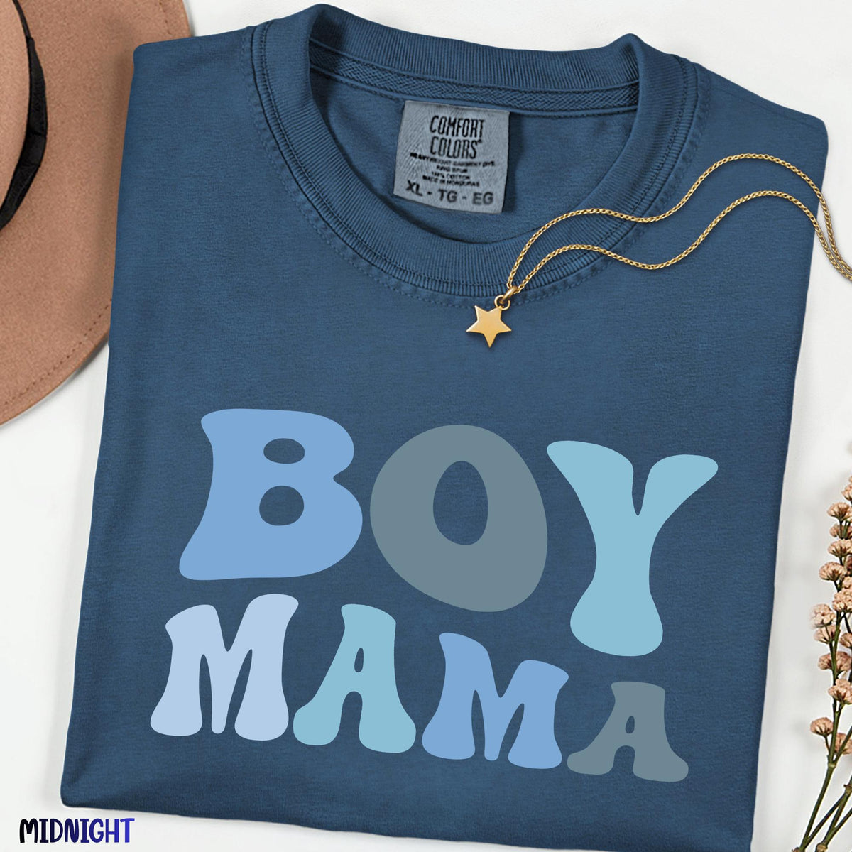 Mama Of Boys Inspired Comfort Colors® Tee, Cute Motherhood Shirt, Mom Life Graphic T-Shirt, Everyday Mama Outfit