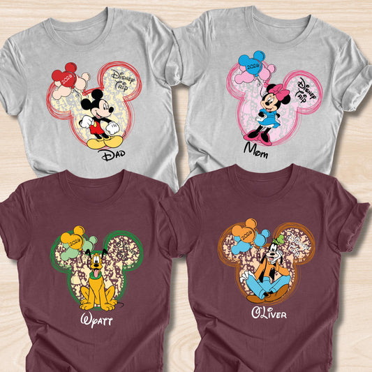 Custom Disney All Characters Shirts, Disney Family Shirt, Disneyworld Shirts, Disneyland Characters Shirt,