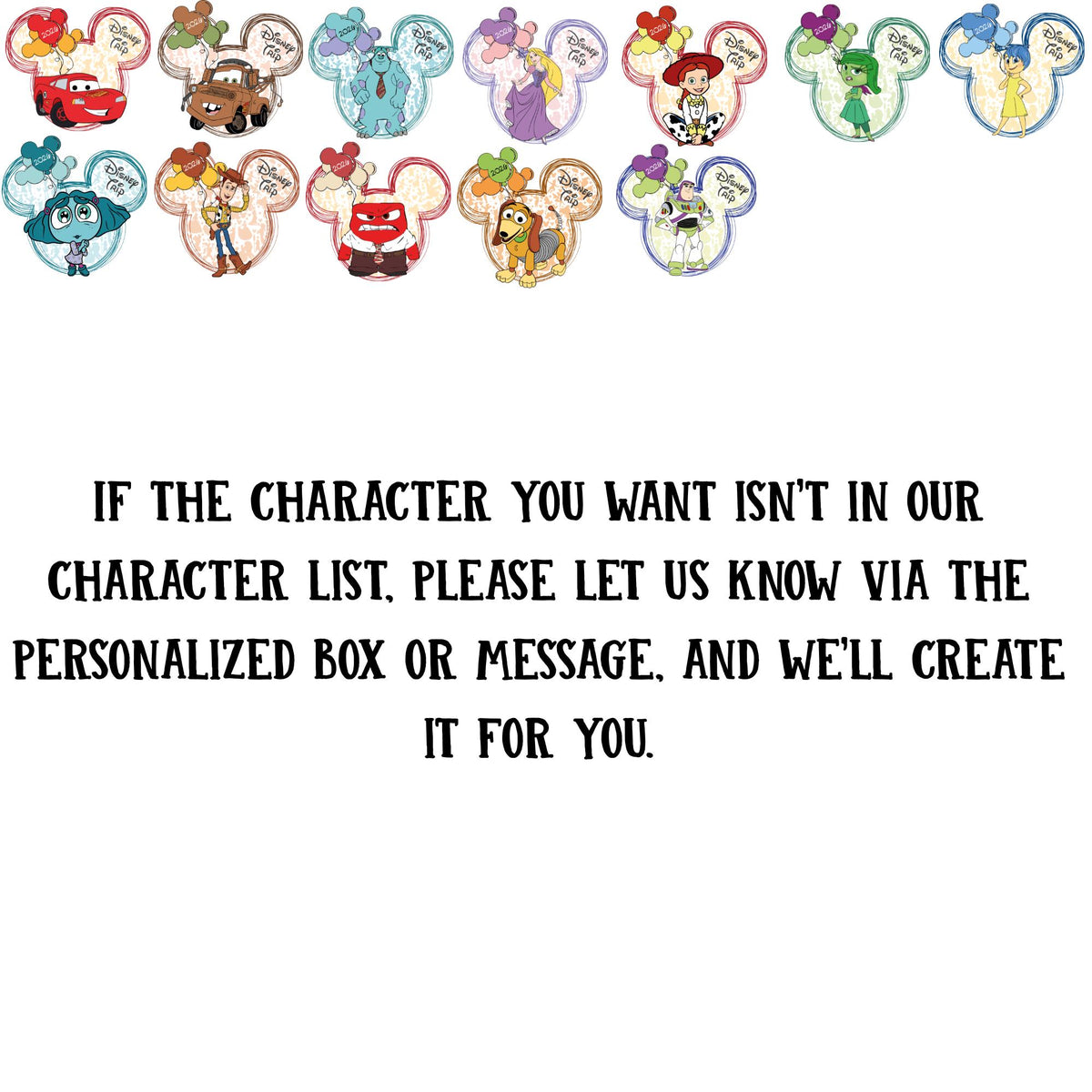 Custom Disney All Characters Shirts, Disney Family Shirt, Disneyworld Shirts, Disneyland Characters Shirt,