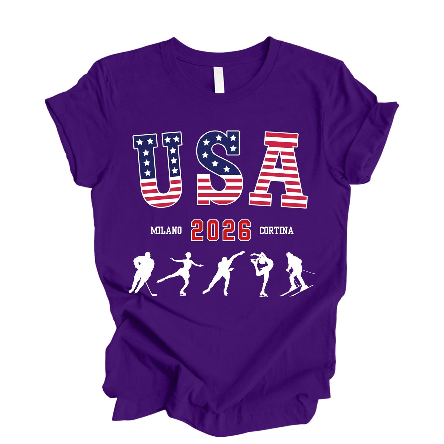 USA Milano Cortina 2026 Shirt, Winter Game Shirts, USA Support Tee