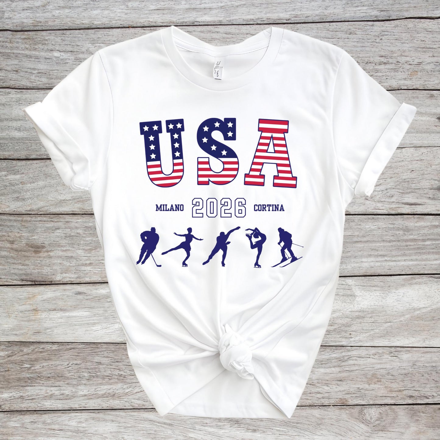 USA Milano Cortina 2026 Shirt, Winter Game Shirts, USA Support Tee