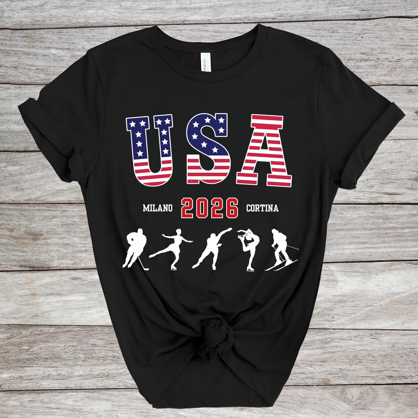USA Milano Cortina 2026 Shirt, Winter Game Shirts, USA Support Tee