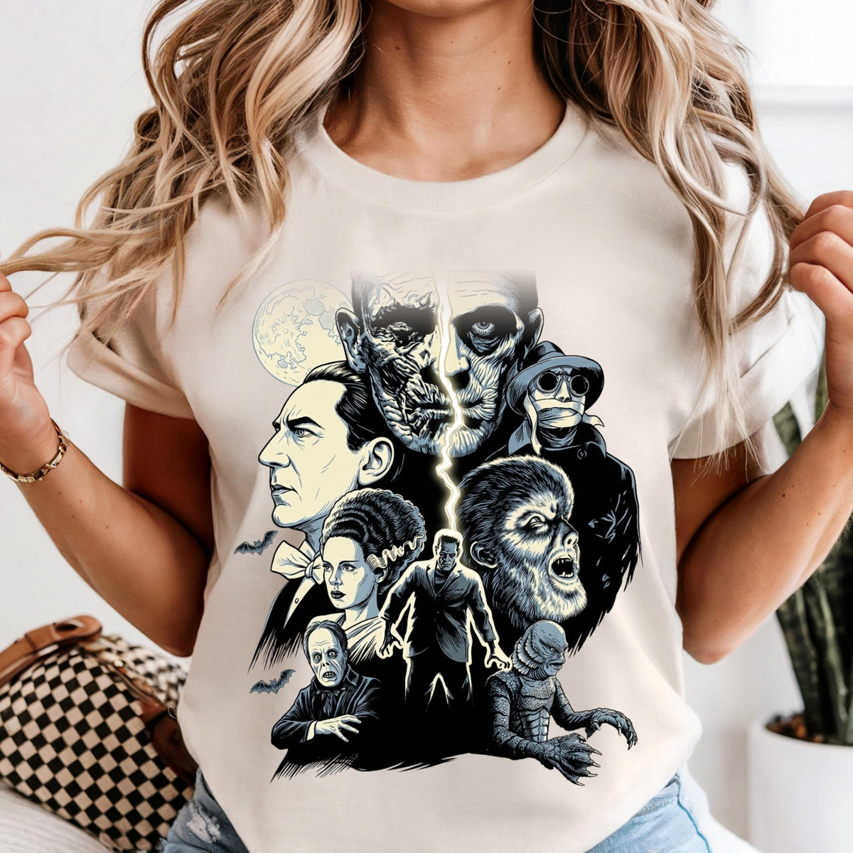 Comfort Colors® Universal Monsters Inspired Shirt, Epic Theme Park Trip Tee, Retro Horror Monsters Shirt, Gothic Creature Graphic Tee