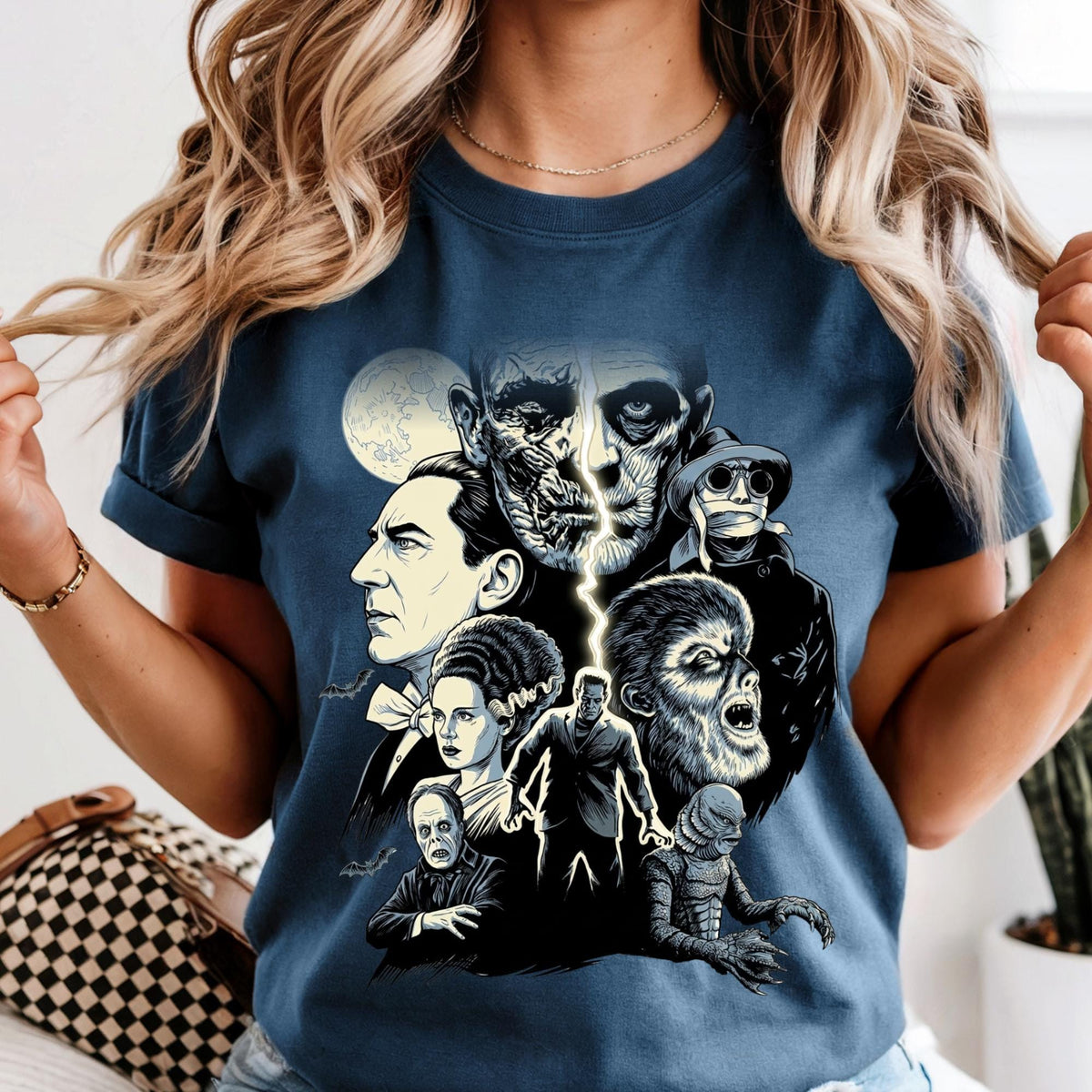 Comfort Colors® Universal Monsters Inspired Shirt, Epic Theme Park Trip Tee, Retro Horror Monsters Shirt, Gothic Creature Graphic Tee