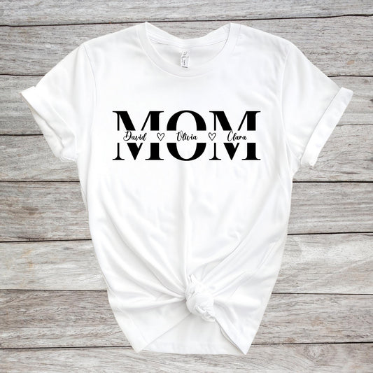 Personalized Mom Shirt, Mother's Day Gift, Custom Name Shirt, Children Name Mom Shirts