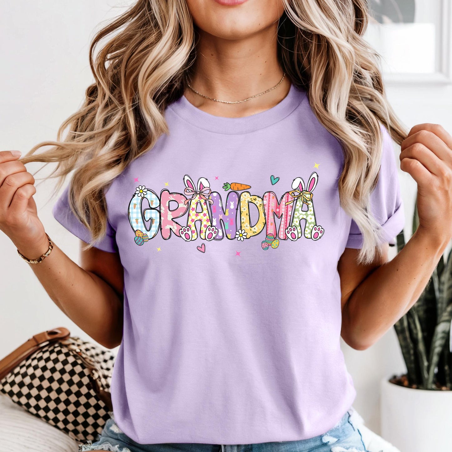 Comfort Colors® Family Easter Tee, Gigi Nana Mama Mimi Easter Shirt, Spring Holiday Shirt, Easter Bunny Gift