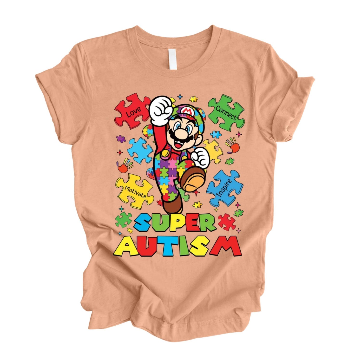 Disney Mario Autism Awareness Shirt – Inclusion & Support Graphic Tee