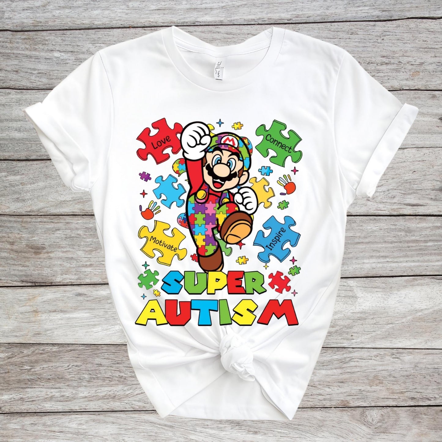 Disney Mario Autism Awareness Shirt – Inclusion & Support Graphic Tee